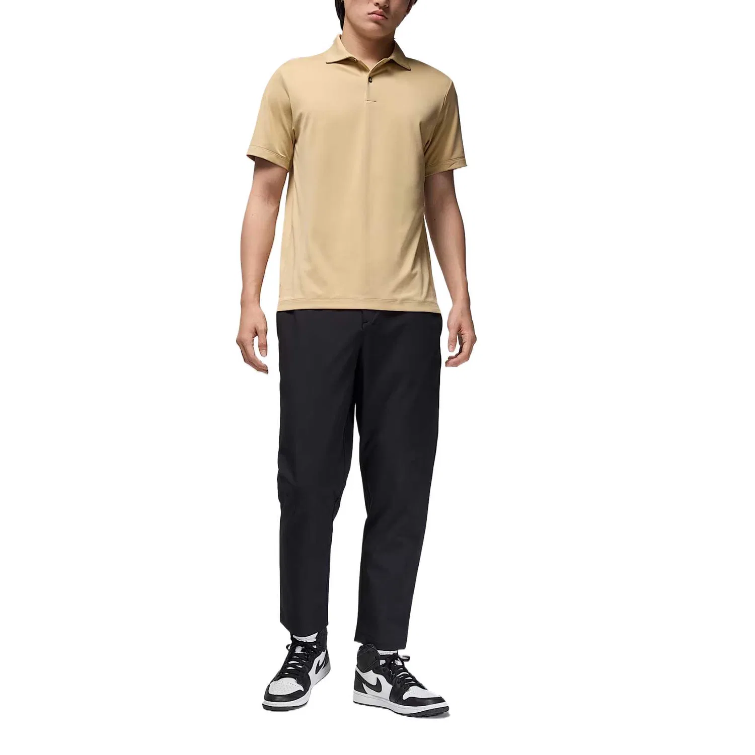 Поло для гольфа Jordan Beige Yellow — фото 3