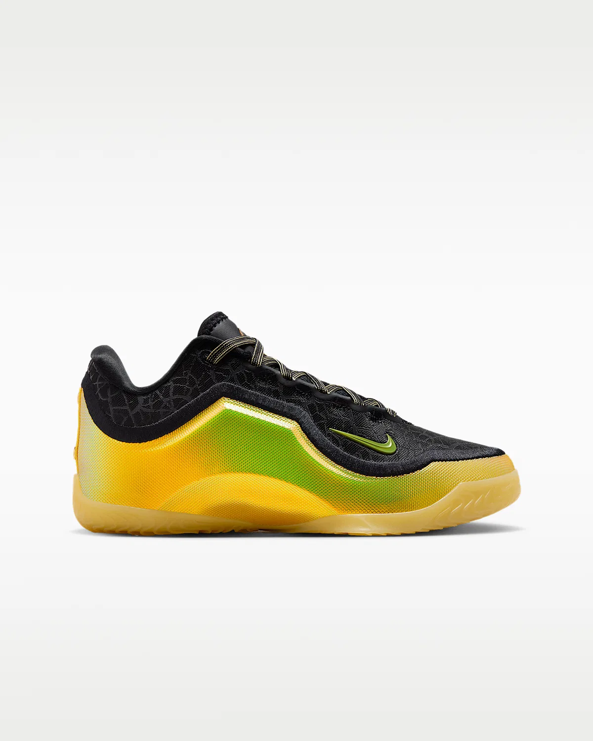 Детские баскетбольные кроссовки LeBron XXIII "Hurt Feelings", Black/Soft Yellow/Stadium Green/Black — фото 3