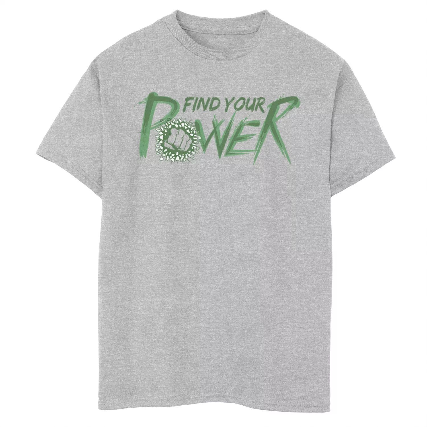 

Футболка с надписью «Marvel Hulk Find Your Power Fist» для мальчиков 8–20 лет Marvel