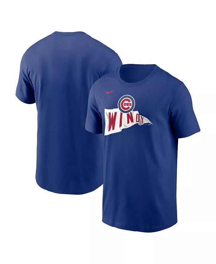 

Мужская футболка Royal Chicago Cubs Local Home Town Nike, синий