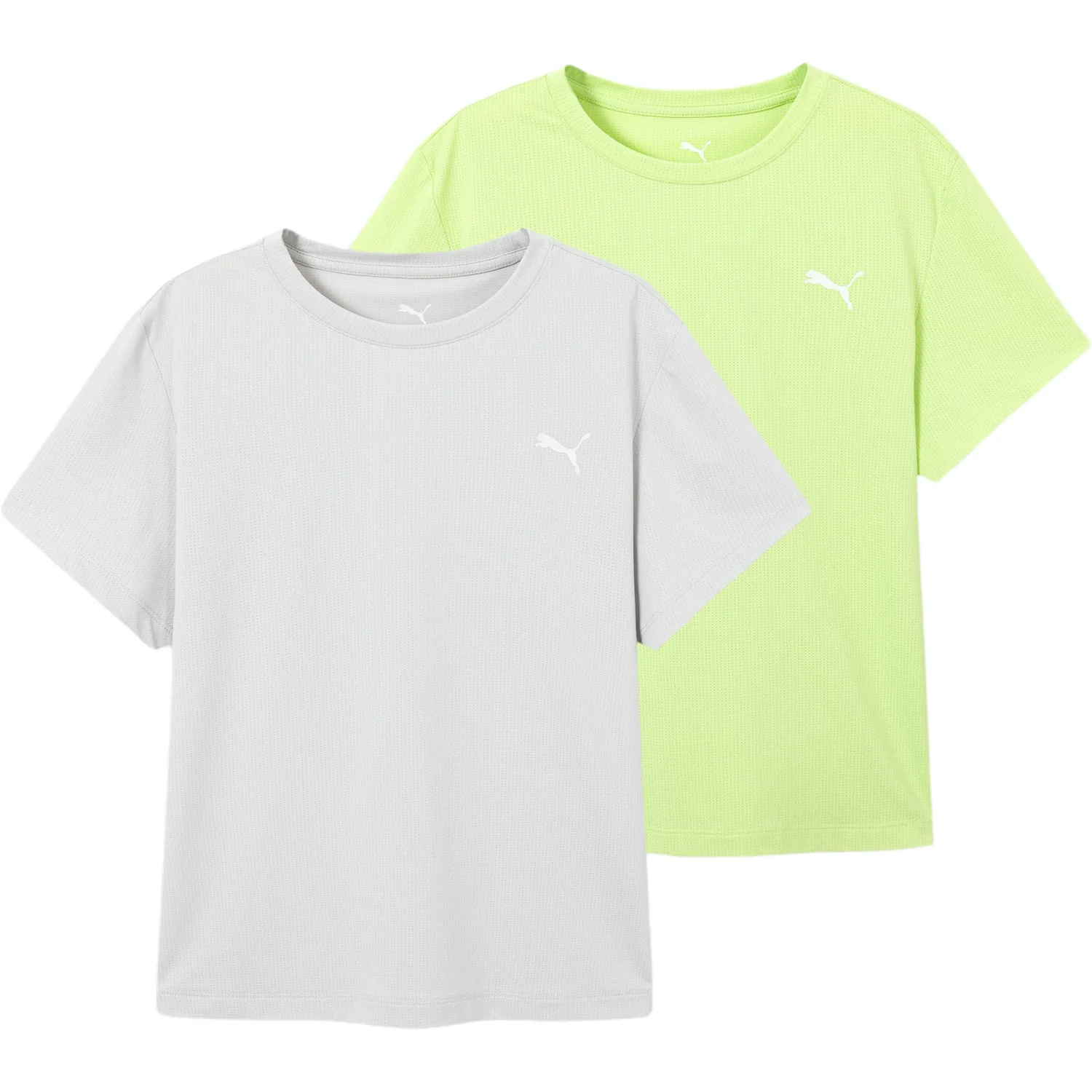 Футболка Quick Dry 2 Pack Kids' PUMA, серый зеленый