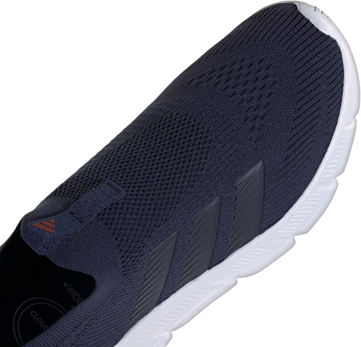 Мужские слипоны Adidas Cloudfoam Flex, Dark Blue Shadow Navy Shadow Red — фото 4