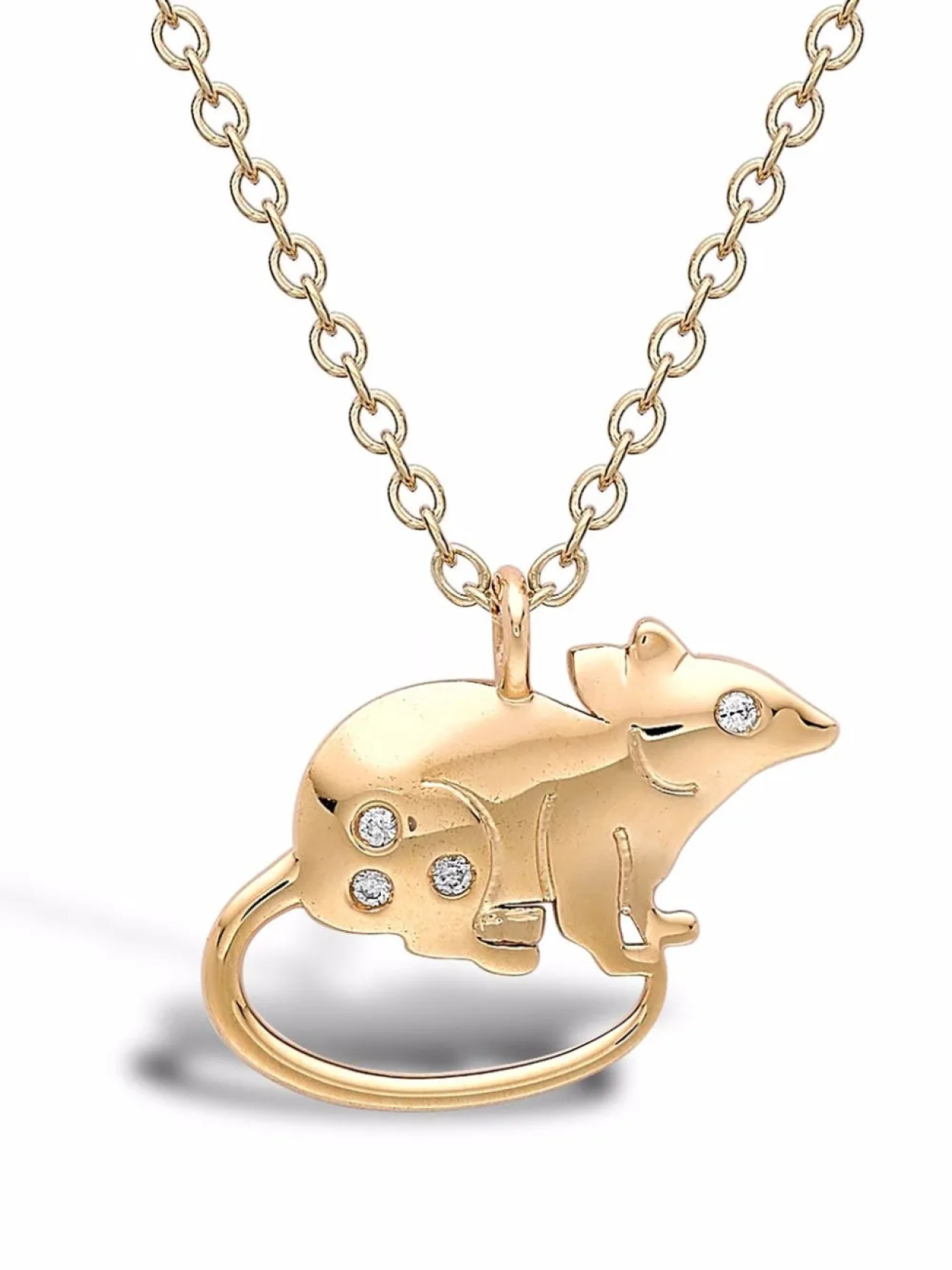 

Pragnell колье Zodiac Rat из желтого золота с бриллиантами, золотой
