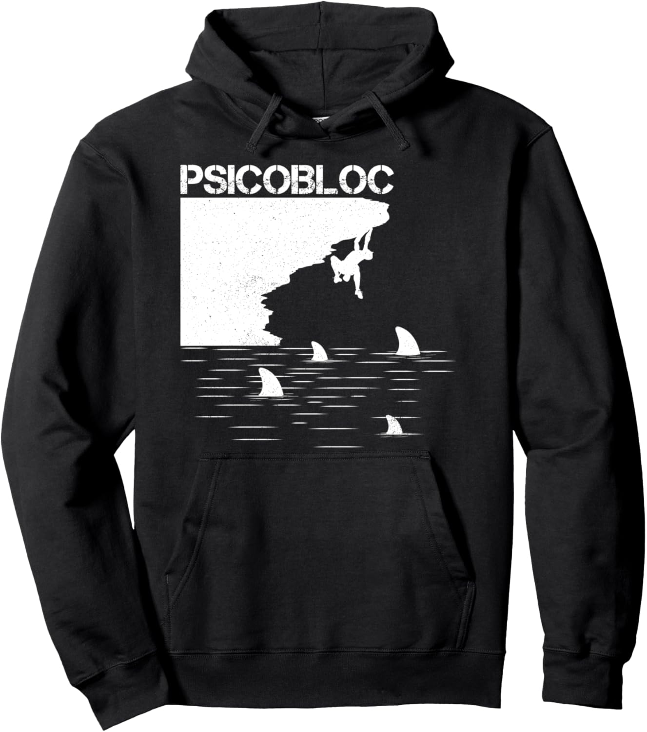 

Толстовка для одиночного скалолазания Psicobloc Deep Water Solo Funny Designs For Climbing Lovers By Funjdesign, черный