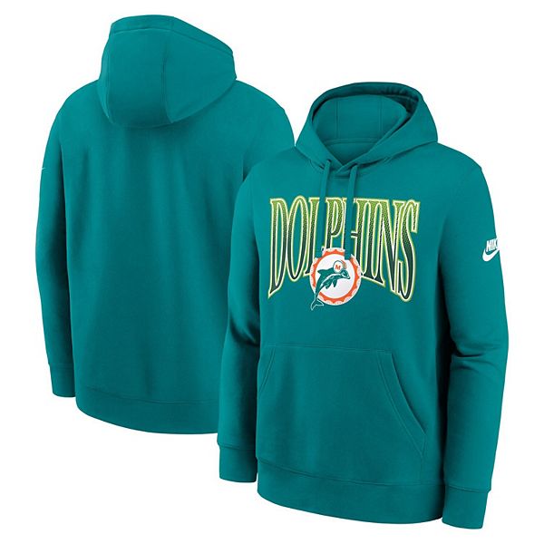 Мужская толстовка с капюшоном aqua miami dolphins full blitz club fleece Nike