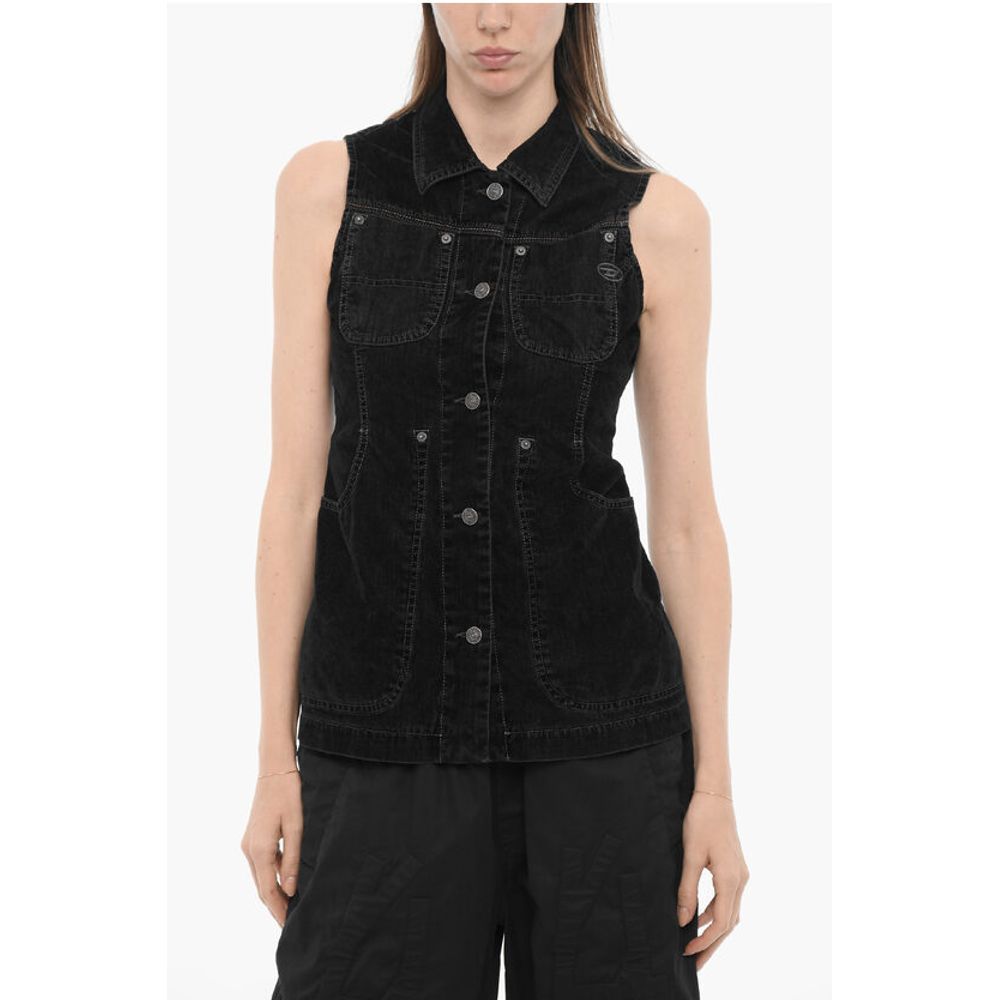 

Черная хлопковая рубашка Diesel, Black