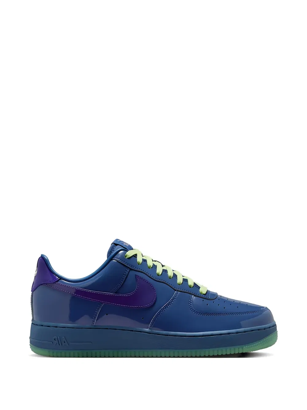 Низкие лакированные кроссовки Air Force 1 Nike, синий