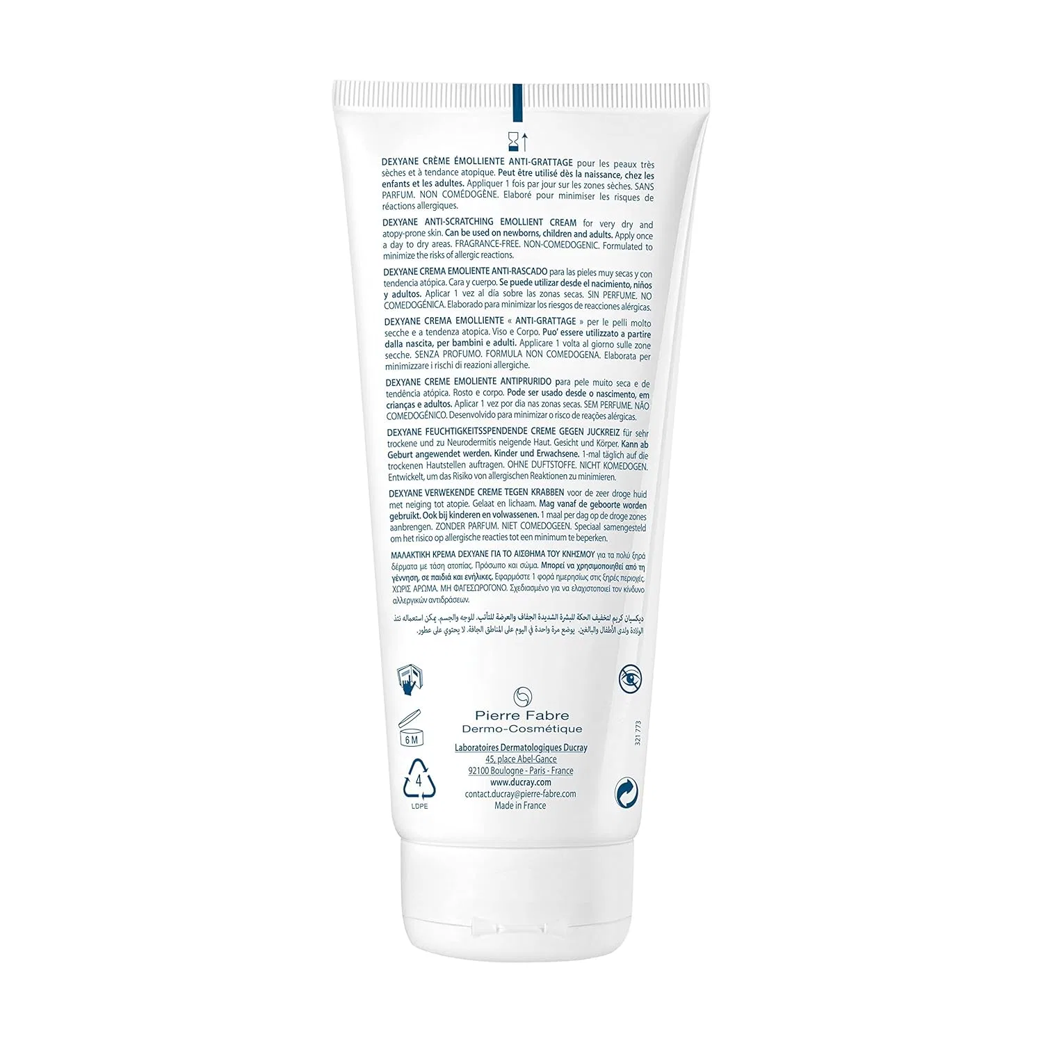 Крем Ducray A-DER Crème Emolliente Anti-Burr от Pierre Fabre Dermo Cosmetics GmbH GB, 200 мл Ducray — фото 3