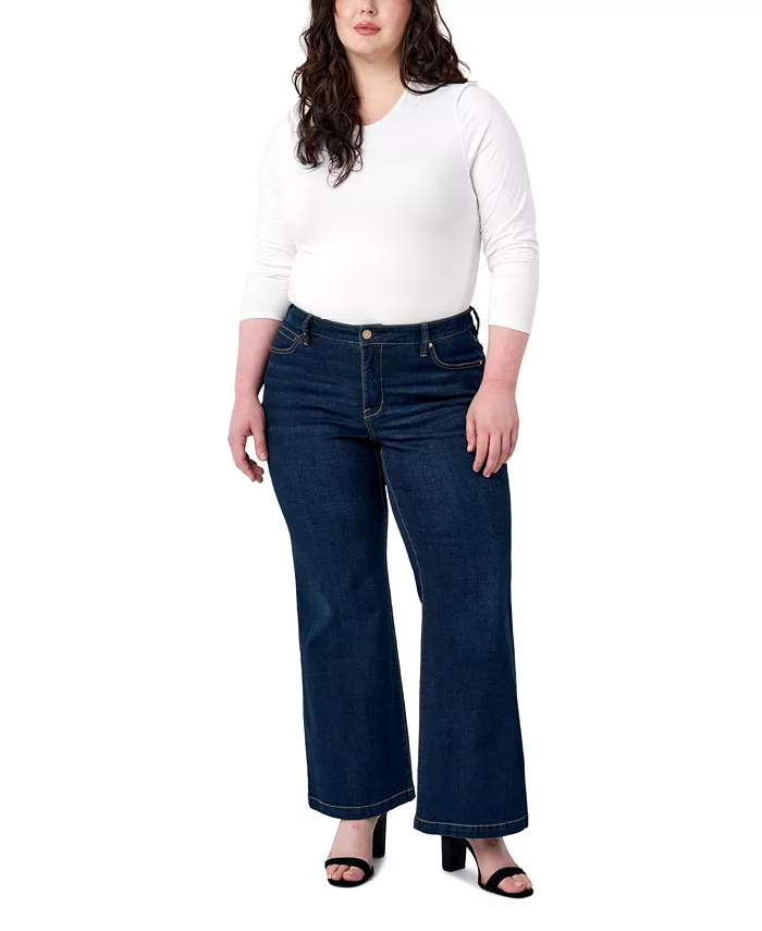 

Джинсы Bella Wide Leg Plus Size Seven7, синий