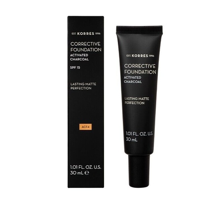 

Корректирующая основа с активированным углем Lasting Matte Spf10 Acf4, Korres