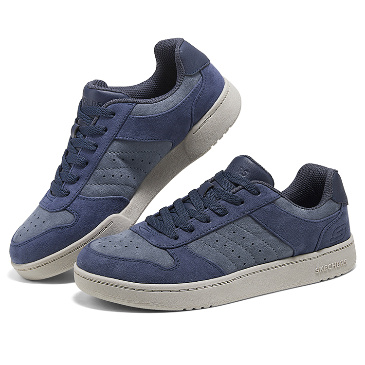 Износостойкие низкие детские кроссовки для скейтбординга для подростков Skechers Kids, синий — фото 3