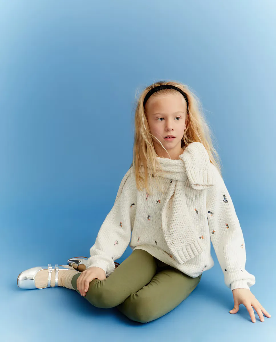 

Базовые леггинсы для девочек Kids El Corte Inglés, цвет 520 Kaki
