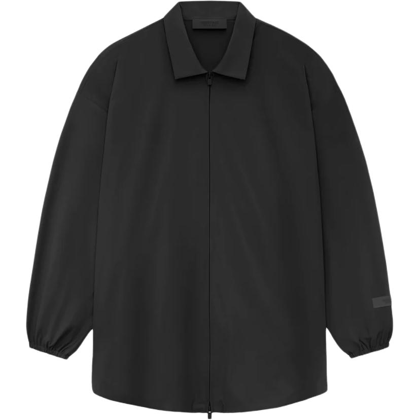 Куртка-рубашка из нейлона Core Collection Fear Of God Essentials, цвет Dark Wood Black/Black — фото 2