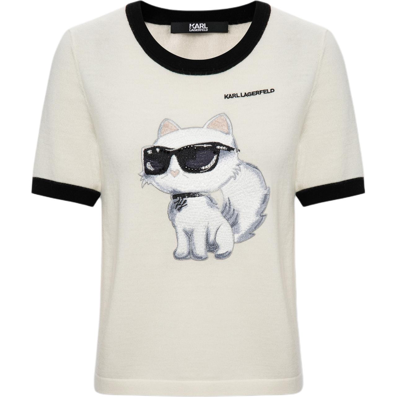 

Свитер KARL LAGERFELD SS26 для женщин KARL LAGERFELD / Karl Lagerfeld Jeans, белый