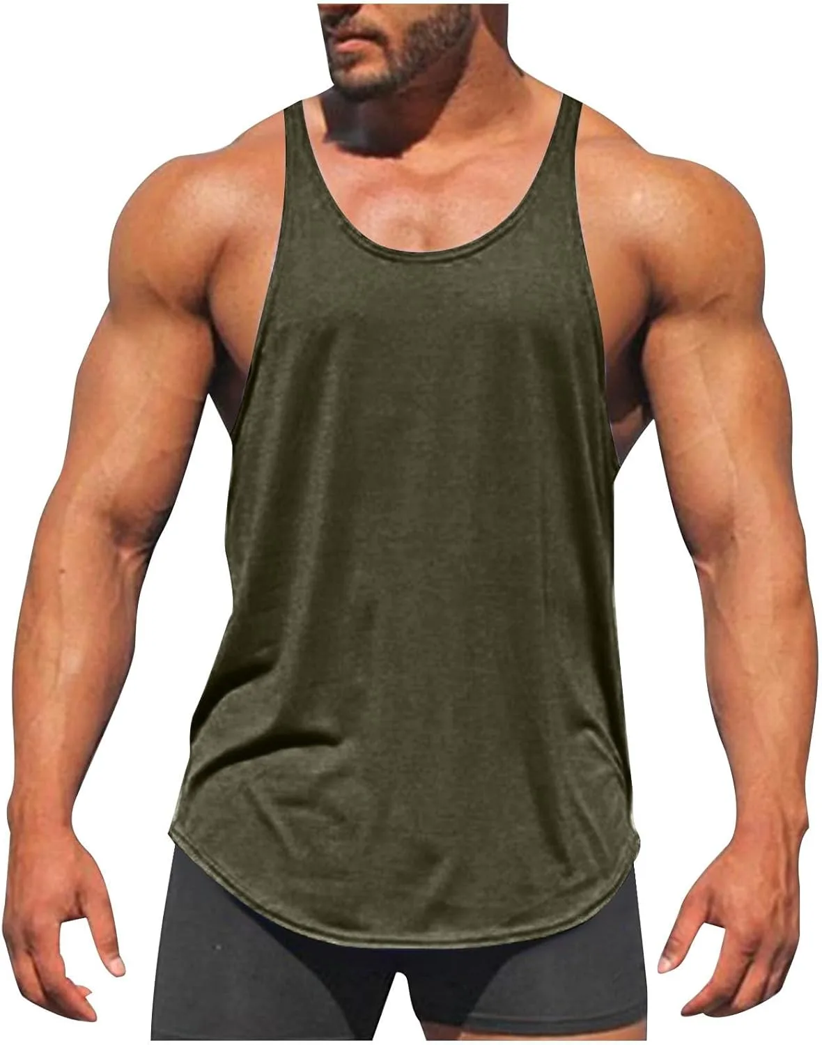 

Мужской топ 2025 летний пляжный отпуск расслабленный фасон безрукавка