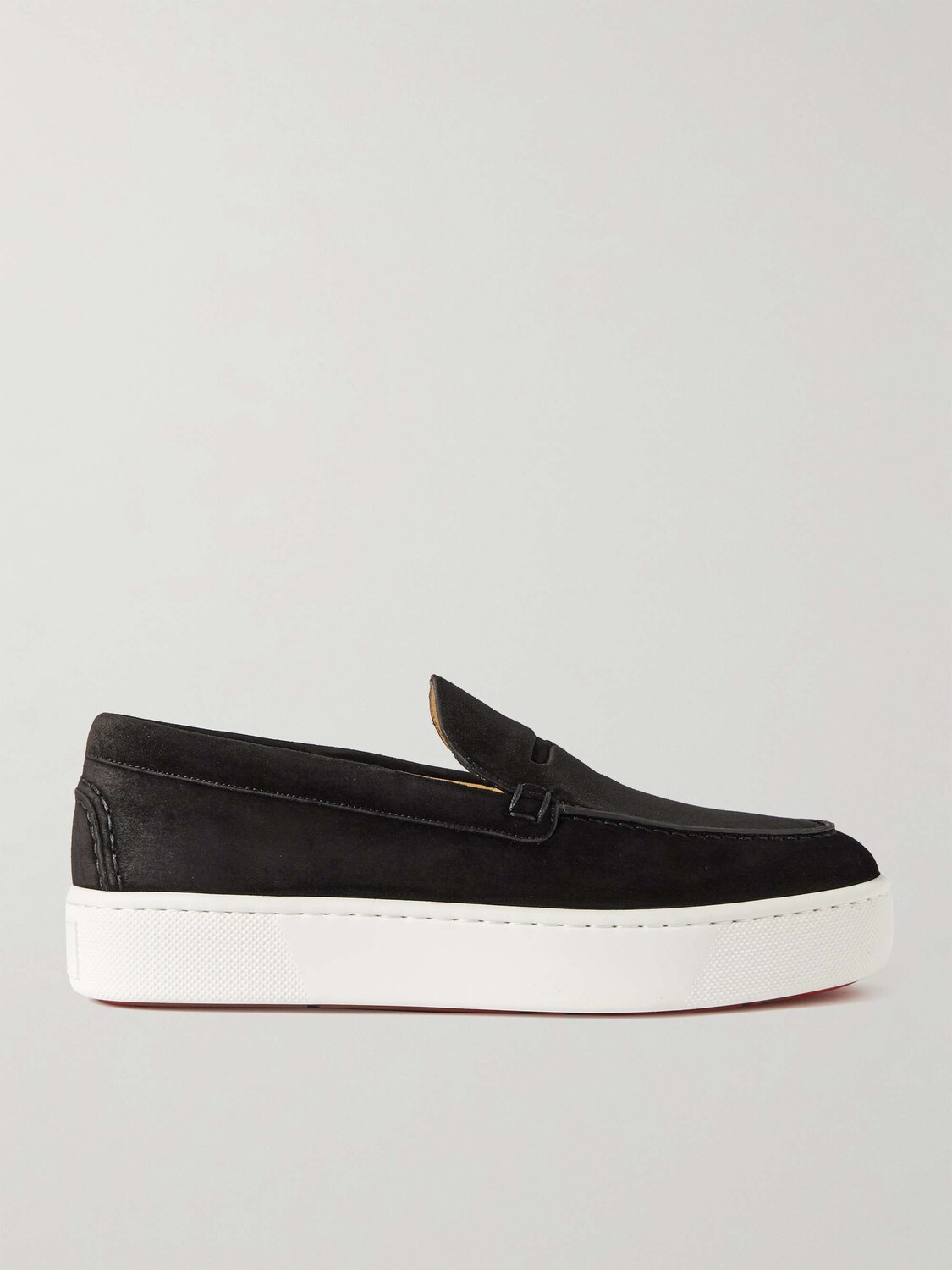 

Замшевые пенни-лоферы Paqueboat CHRISTIAN LOUBOUTIN, черный