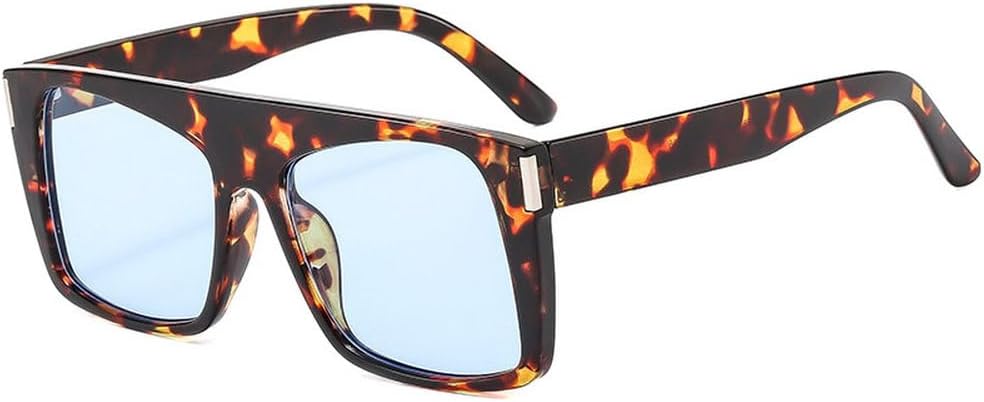 

Винтажные женские солнцезащитные очки, модные мужские солнцезащитные очки для активного отдыха, женские солнцезащитные очки с защитой от УФ-излучения UV400 для вождения TKKTLLT, Leopard Blue