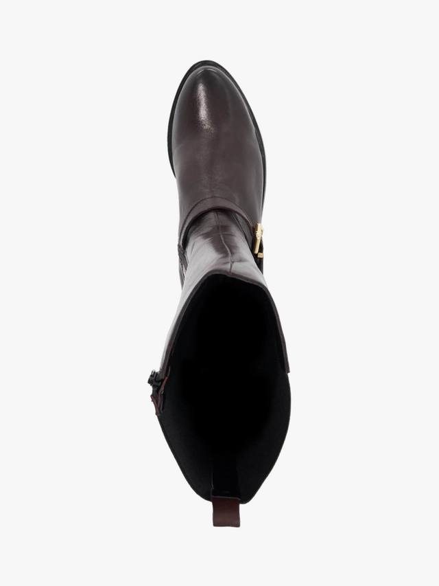 Туфли Toon Leather высокие до колена Dune London, Burgundy — фото 3