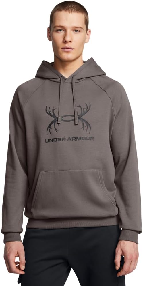 

Толстовка Under Armour Men's Rival Fleece Antler Wordmark с капюшоном | Мужская кофта из ультрамягкой хлопковой смеси | Спортивная худи, Frc