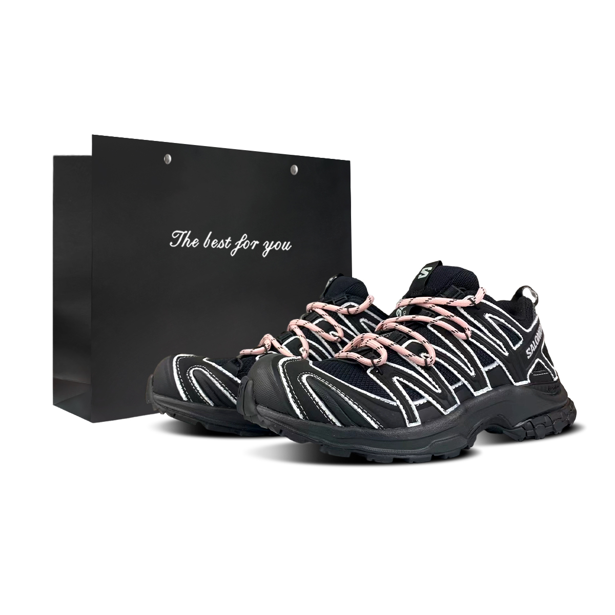 SALOMON Кроссовки XA PRO 3D Cushioning Abrasion Resistant Coverage Support Lightweight Low top Outdoor Unisex Black Pink — фото 3