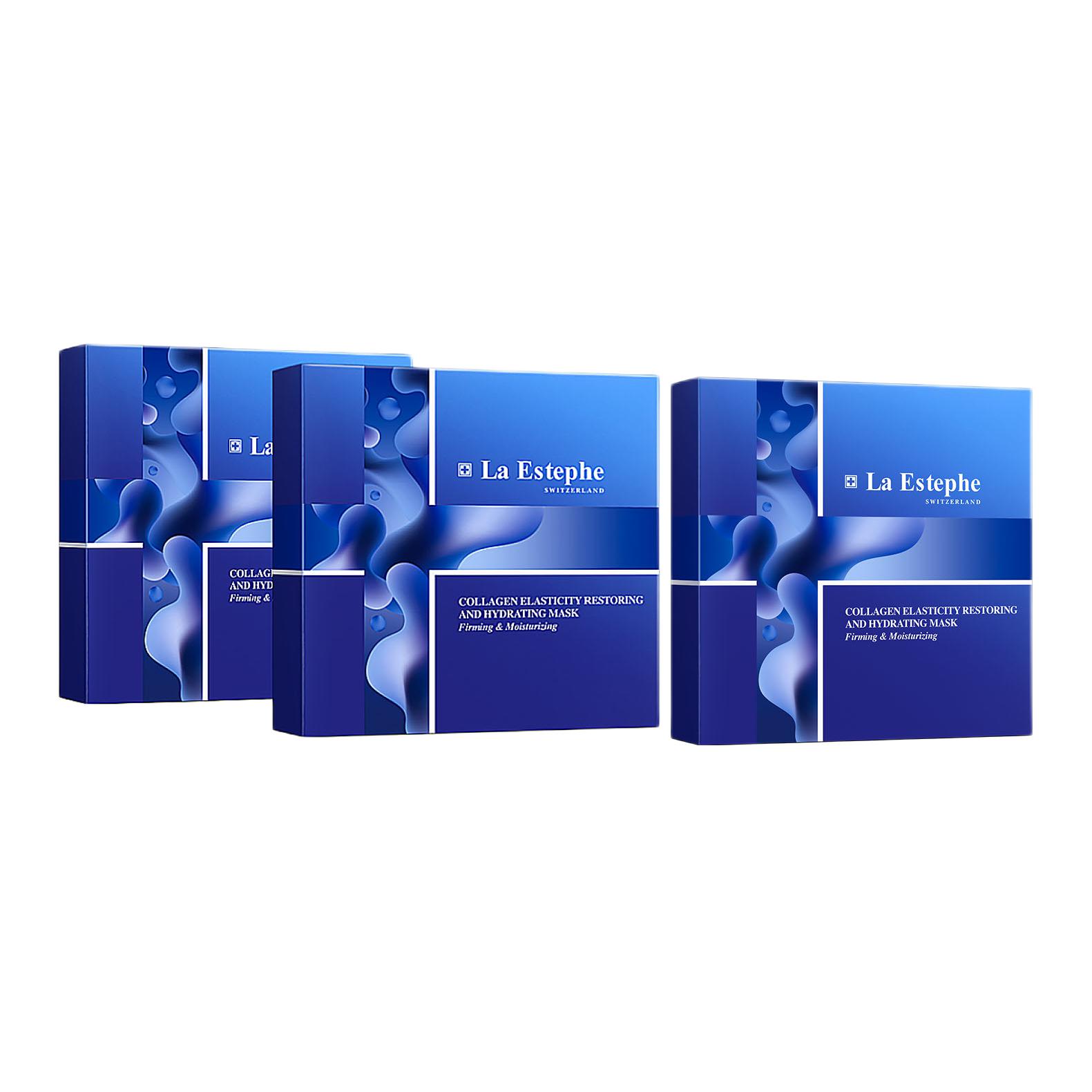 Увлажняющая маска для лица La Estephe Collagen Elasticity Restoring And Hydrating Mask, 6 шт — фото 4