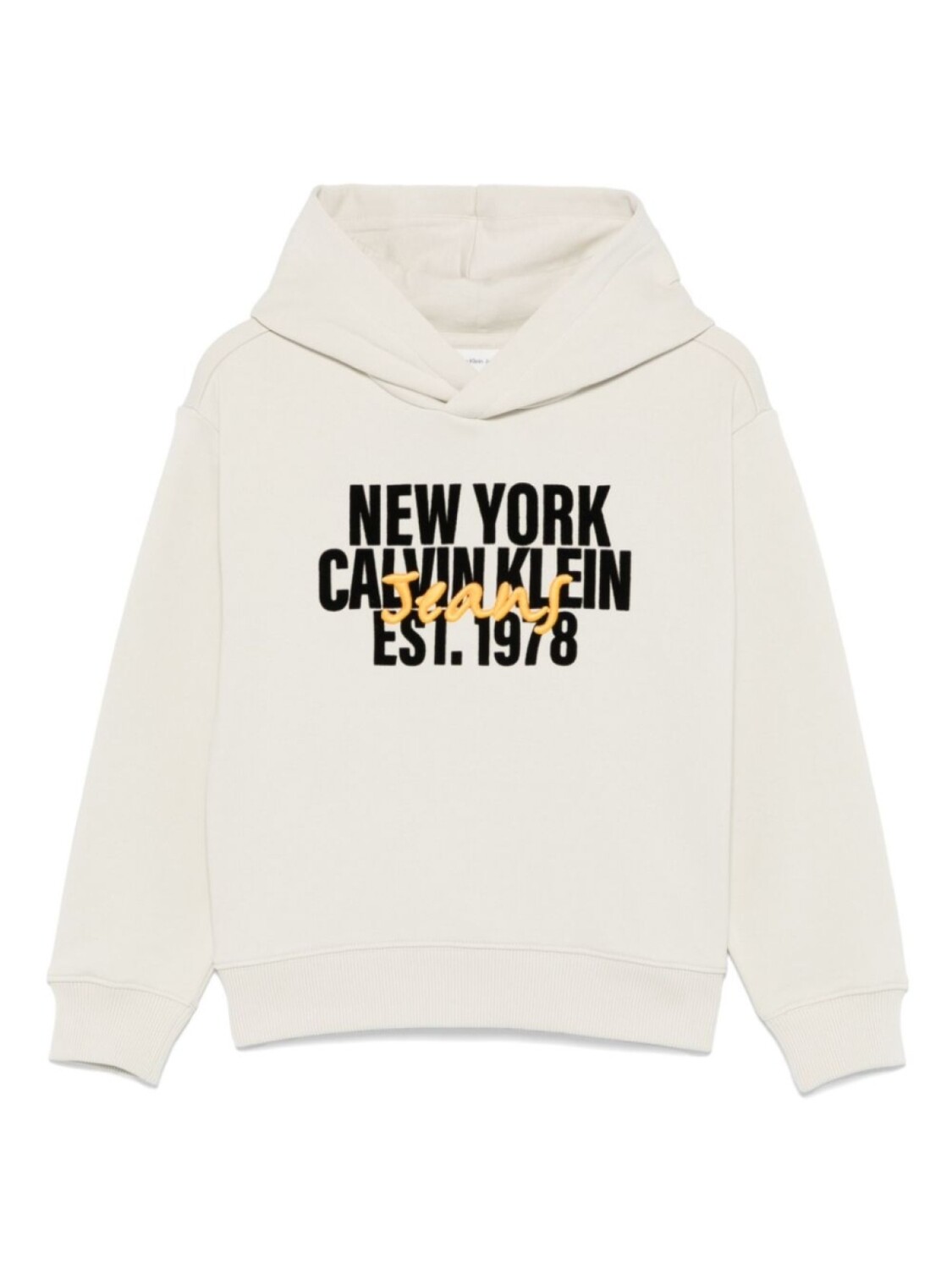 

Худи с логотипом Calvin Klein Kids, нейтральный цвет
