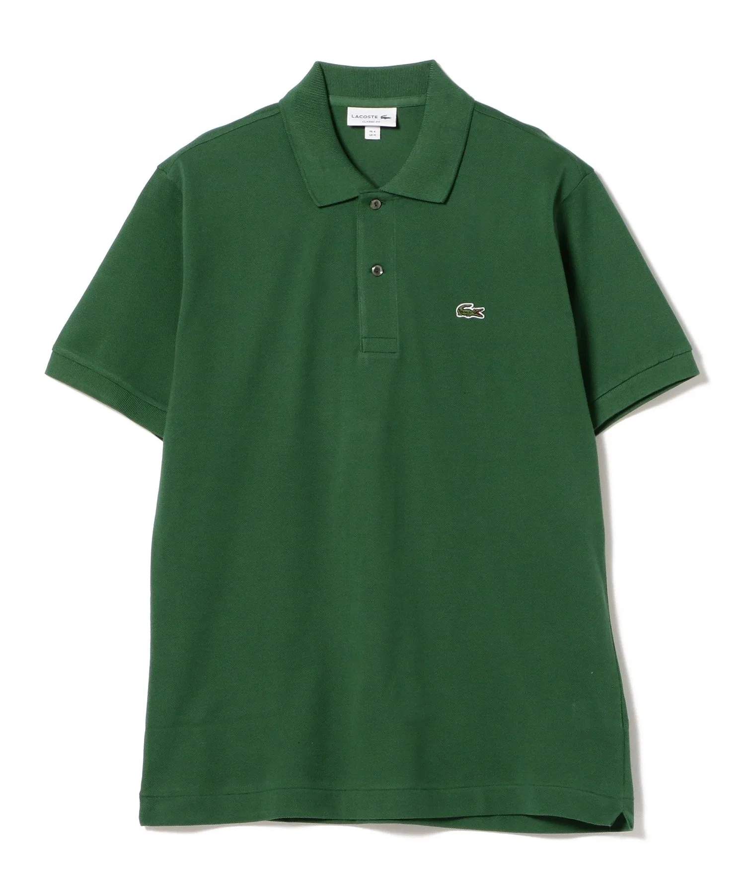 Поло Lacoste L1212, однотонный, короткие рукава