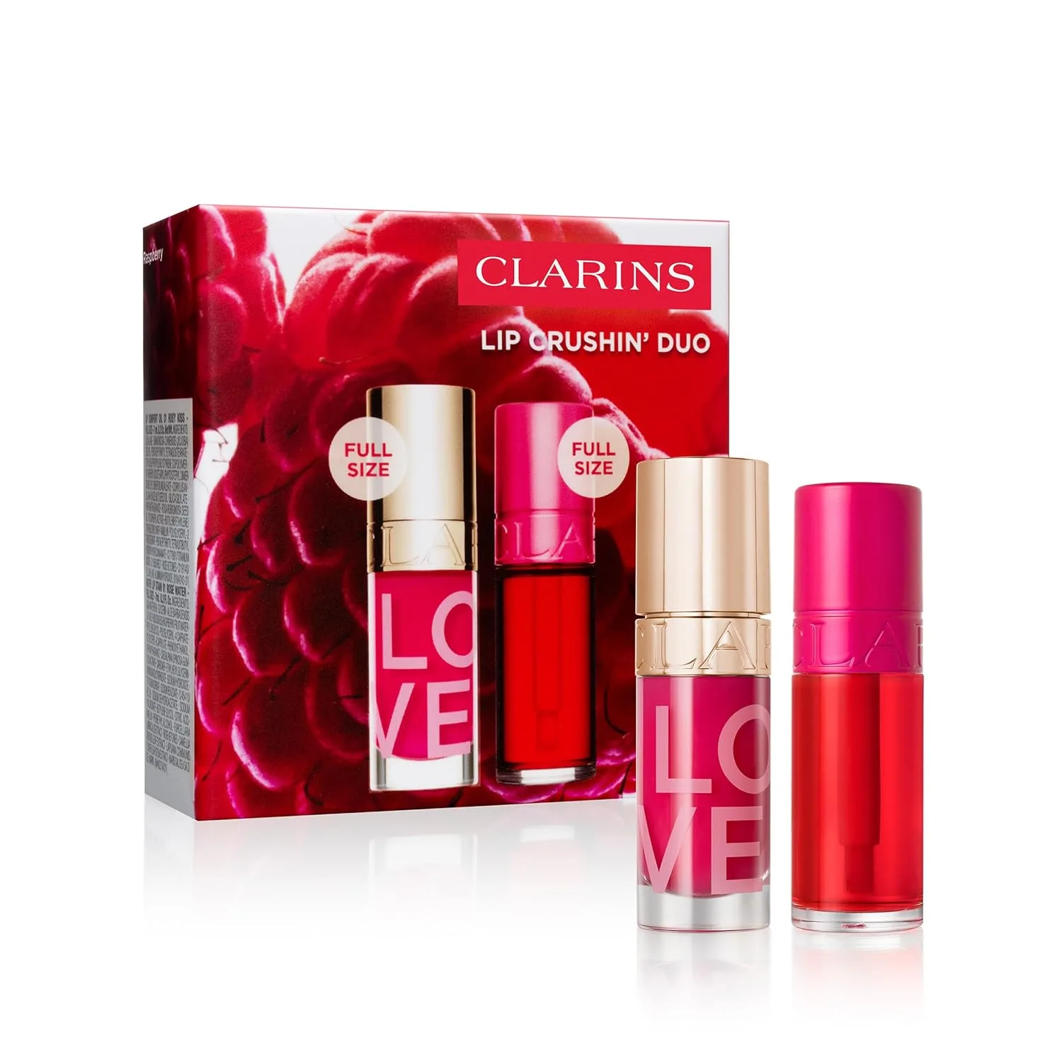 Масло для губ Clarins Lip Comfort Oil, увлажняющее и питающее, с блеском, успокаивает и защищает, 93% натуральных ингредиентов, 5,7 мл, Lip Duo Set