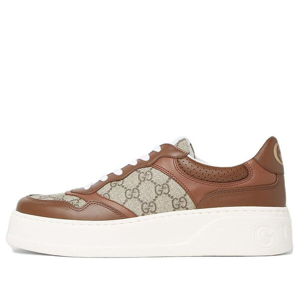 

Кроссовки gg supreme sneaker 'brown beige ebony' Gucci, бежевый