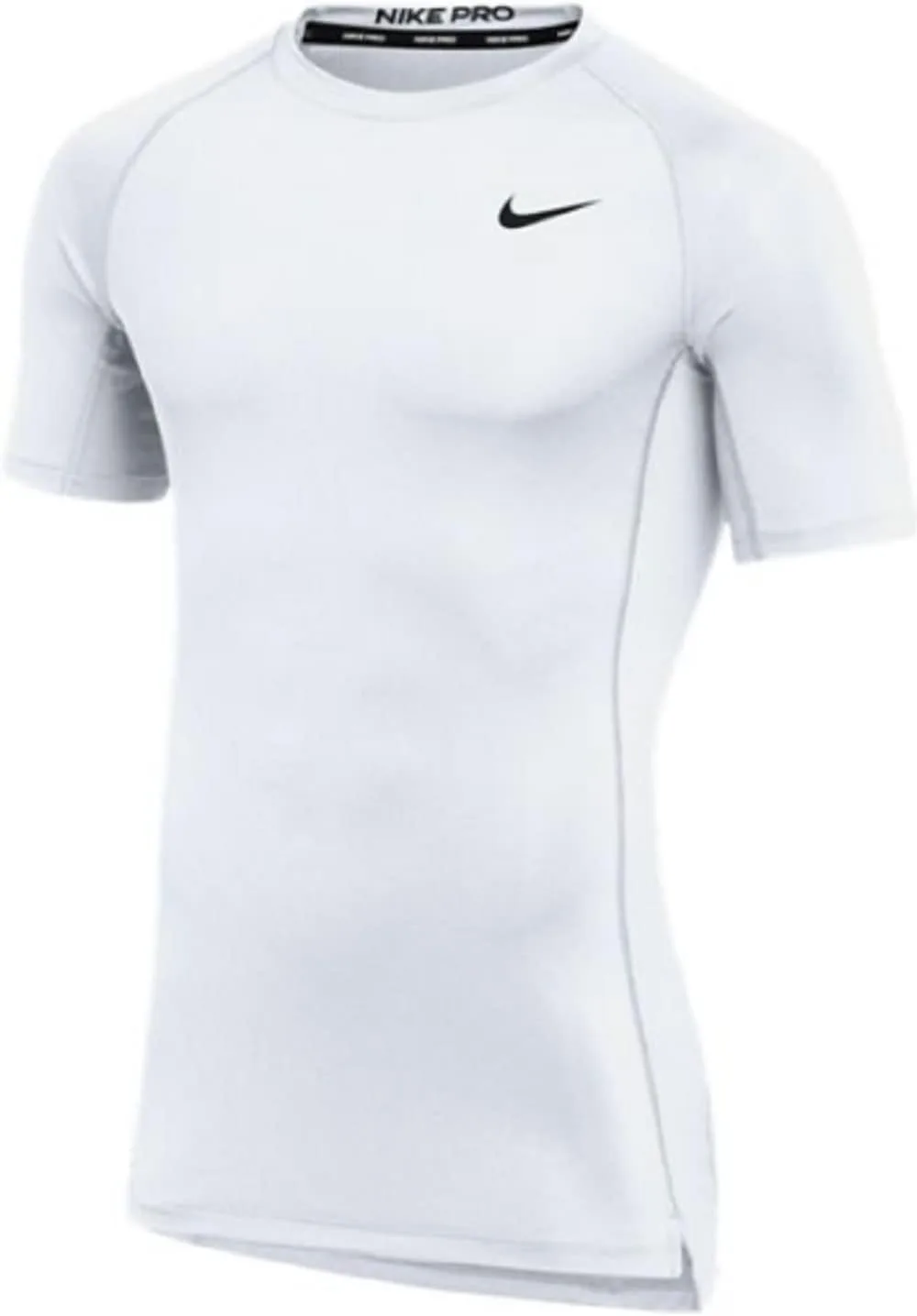 Мужская тренировочная футболка Nike Pro Fitted с коротким рукавом, белый