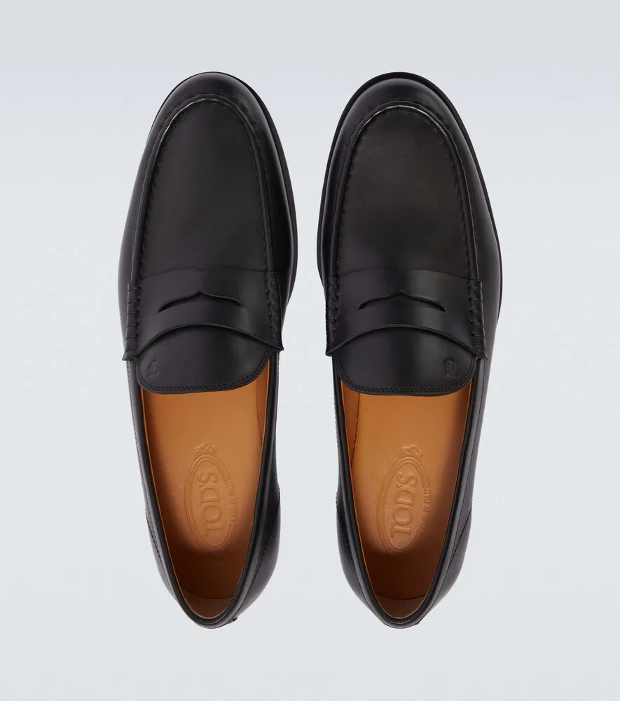 Кожаные лоферы Tod's, черный — фото 4
