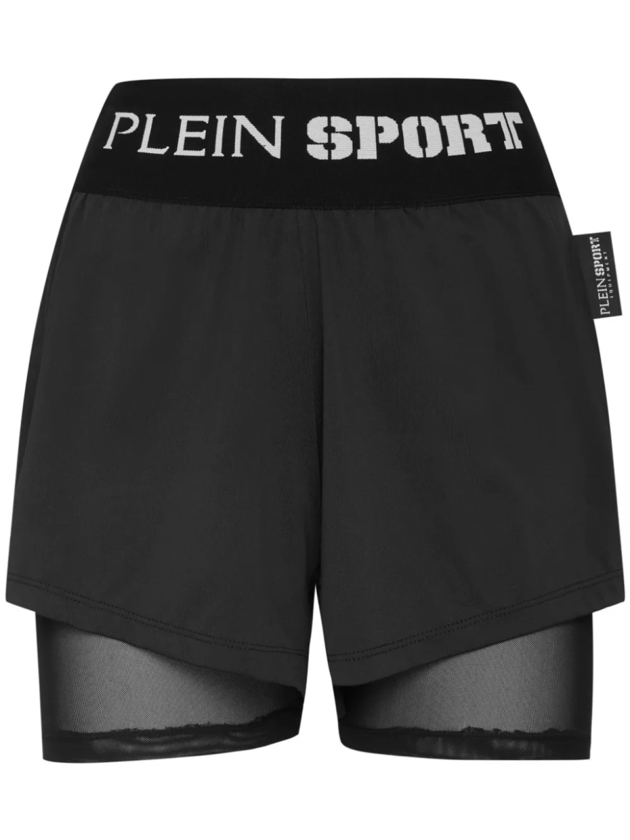 

Plein Sport спортивные шорты с логотипом, черный