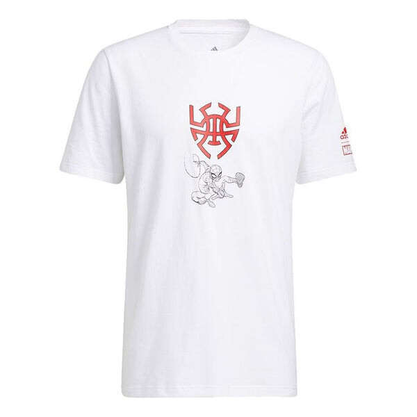 

Футболка originals x marvel don journey tee Adidas, белый