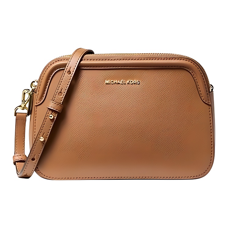 

MICHAEL KORS Кожаная сумка кроссбоди Хьюстон женская коричневая