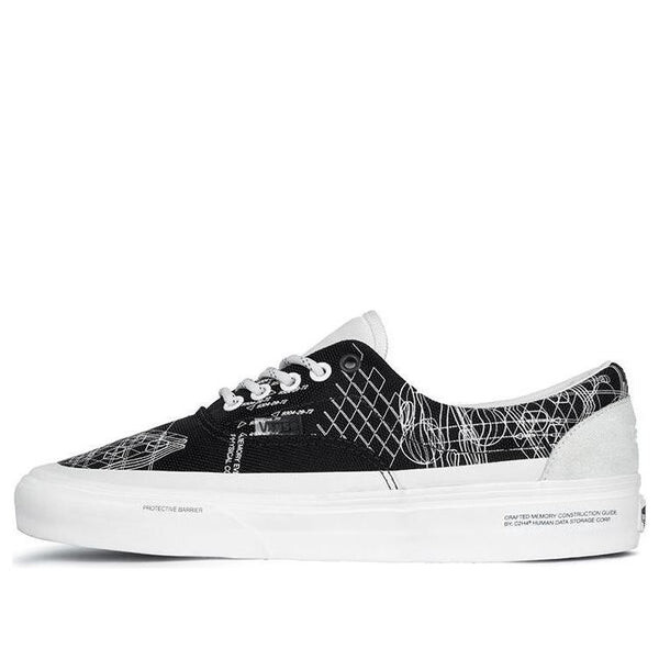 

Кроссовки c2h4 x era skateboarding shoes black graffiti Vans, черный
