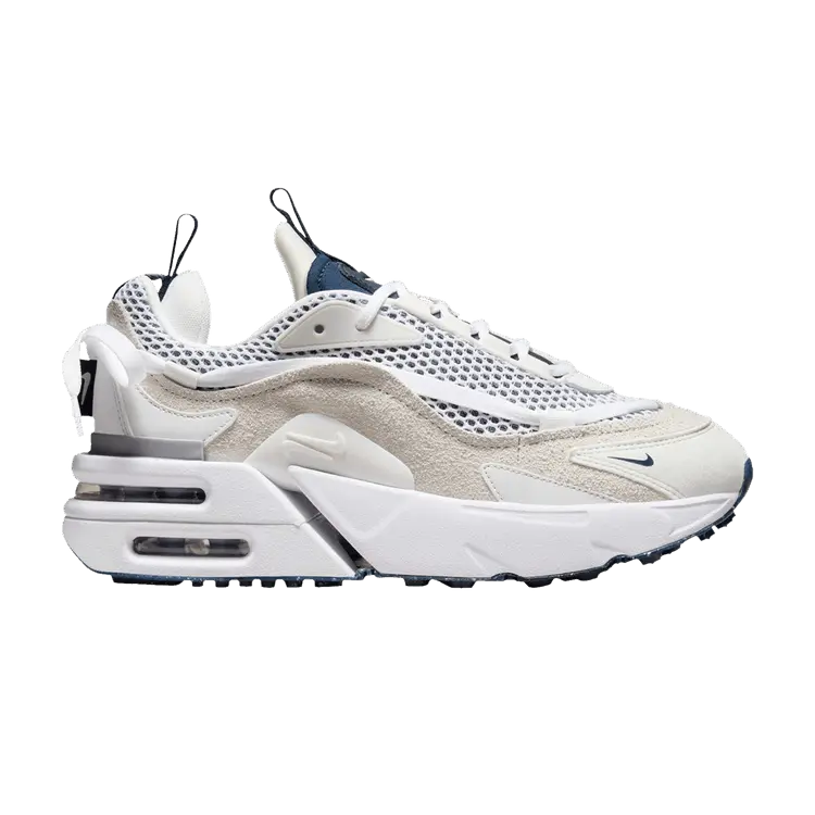 Кроссовки Nike Wmns Air Max Furyosa White Light Bone Armory Navy, белый