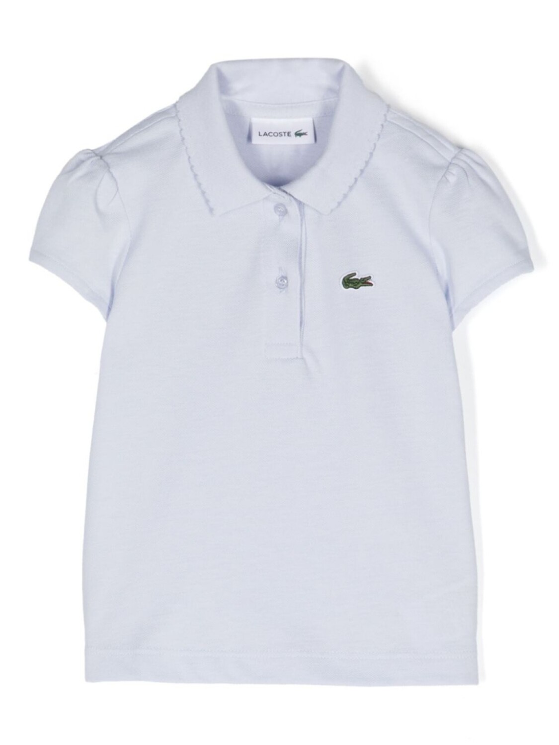 

Рубашка поло с вышитым логотипом Lacoste Kids, синий