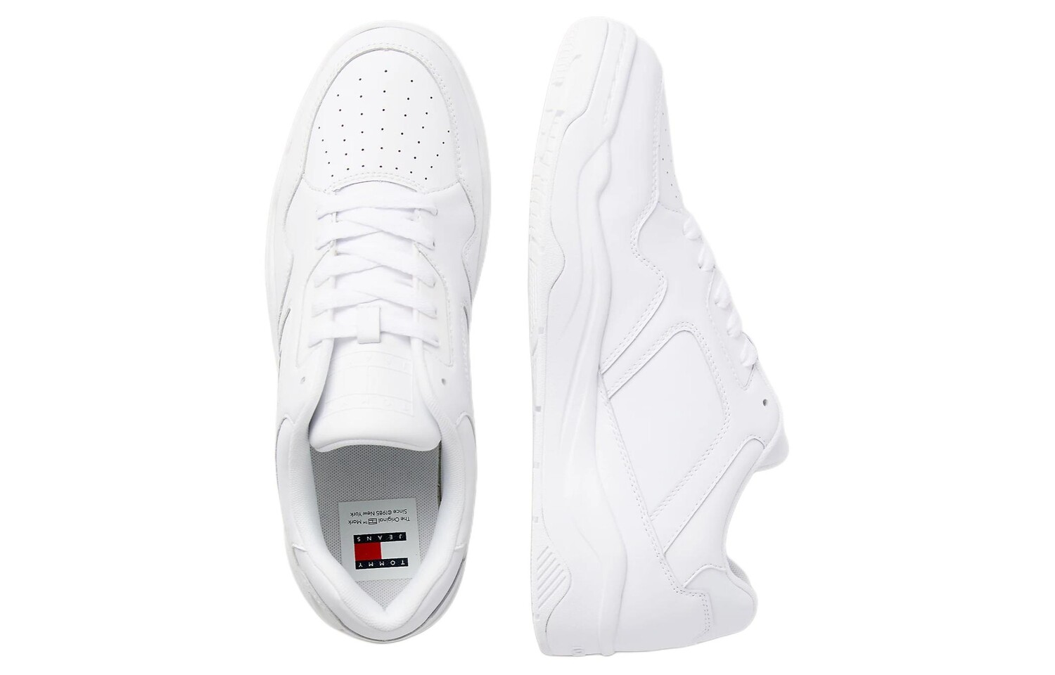 Кроссовки Tommy Hilfiger Skateboarding Shoes Men Low-top White, белый — фото 3