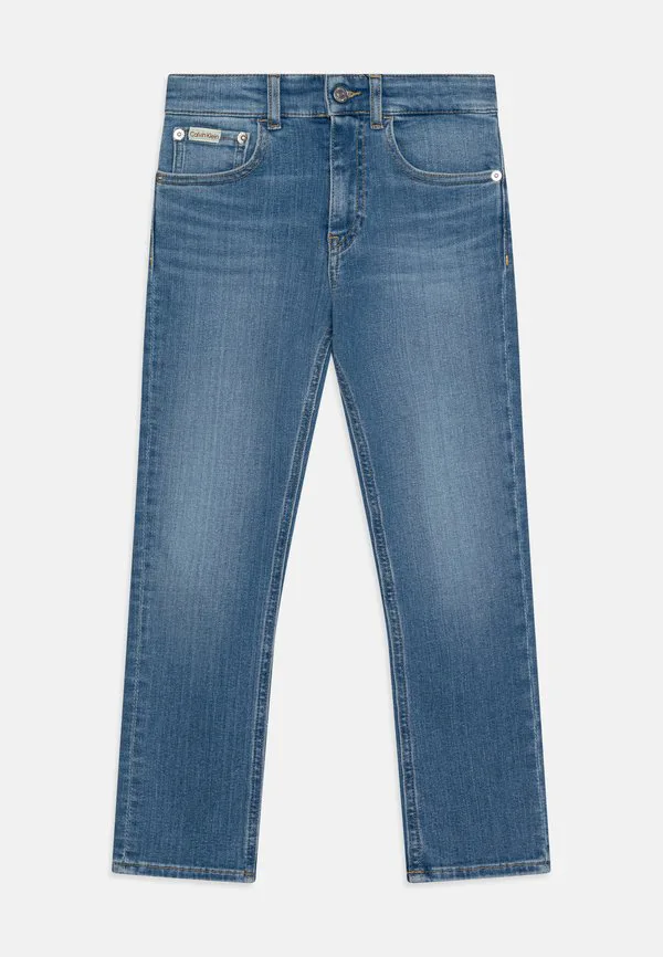 Выцветшие синие джинсы прямого кроя в стиле "папа" Calvin Klein Jeans, Essential Washed Blue — фото 3