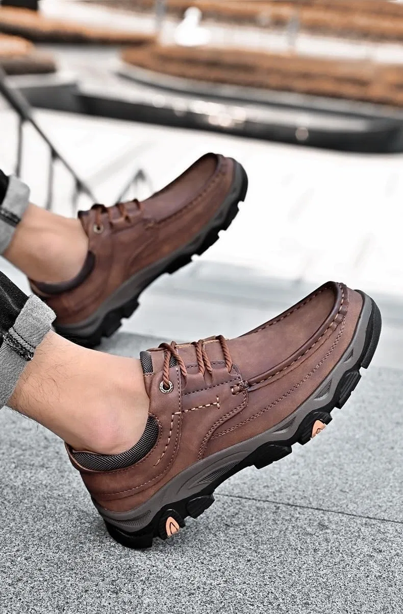 Мокасины кожаные на подошве ортопедические Loafers Light Brown DMGYCK — фото 4