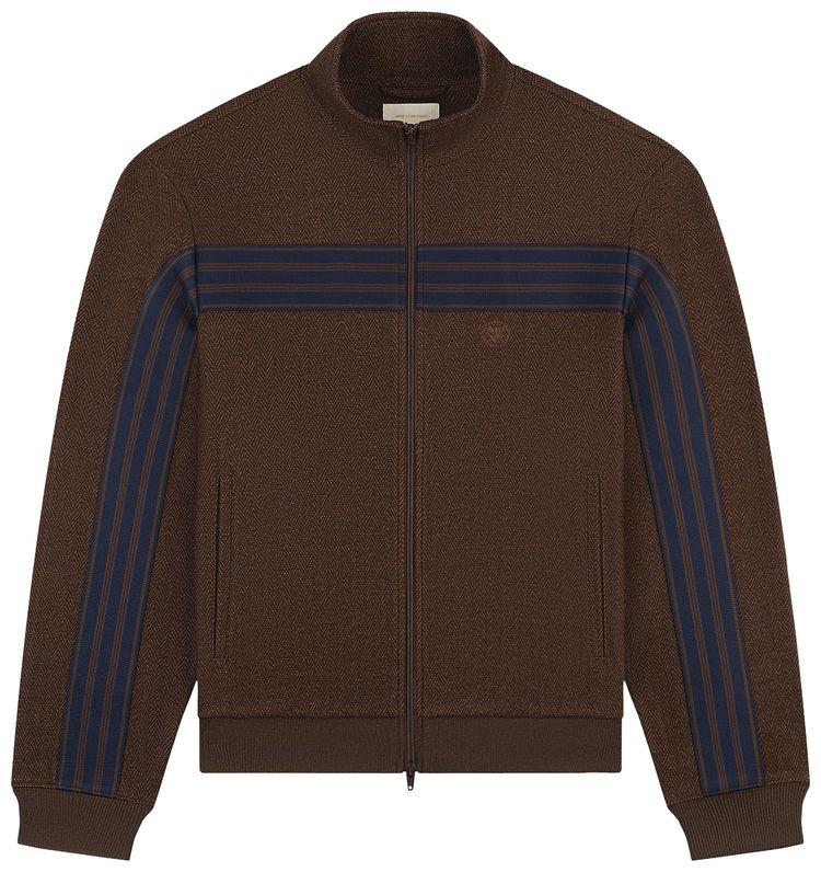 

Шерстяная спортивная куртка с узором «в елочку» Aimé Leon Dore, коричневый