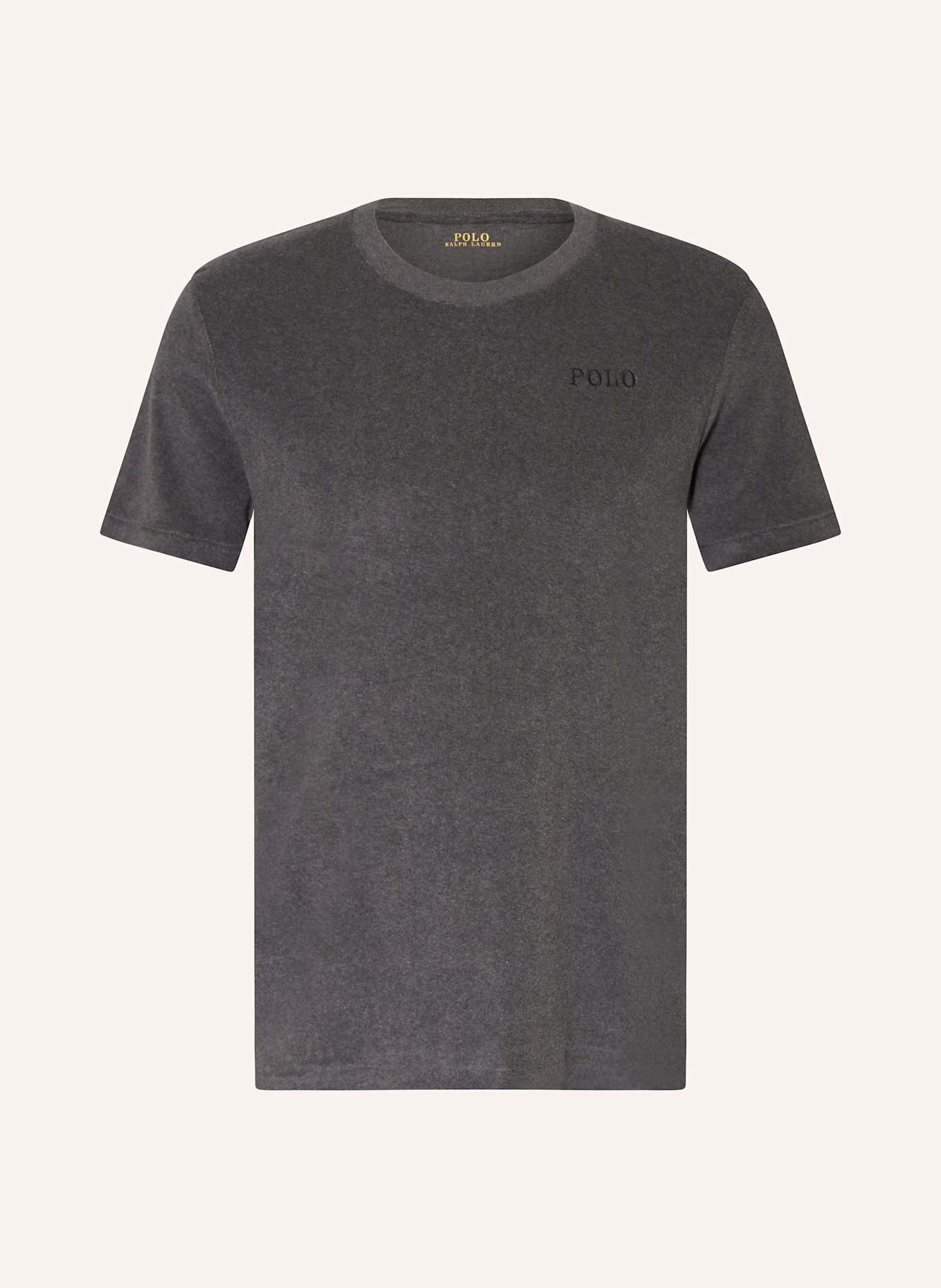 

Ночная рубашка из махровой ткани Polo Ralph Lauren, серый