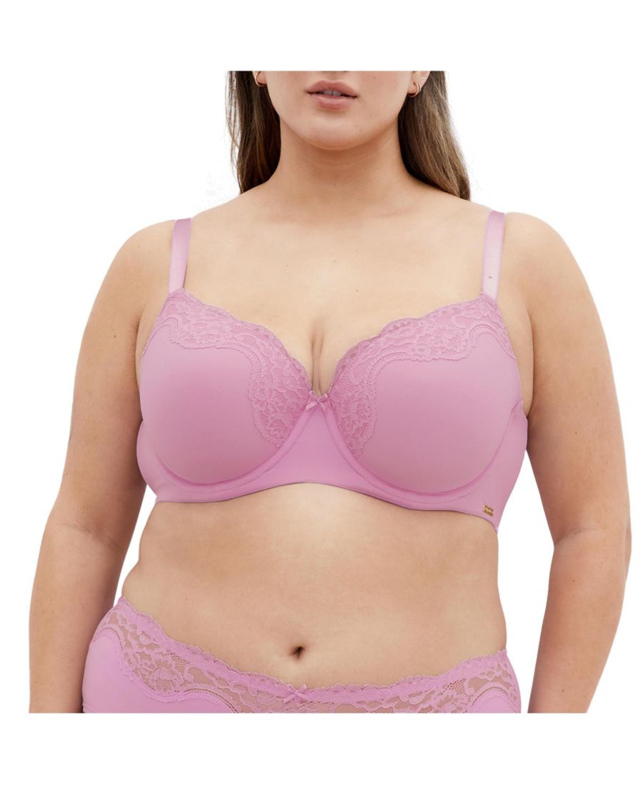 

Женский бюстгальтер Smooth & Chic в виде футболки CITY CHIC, Purple rose