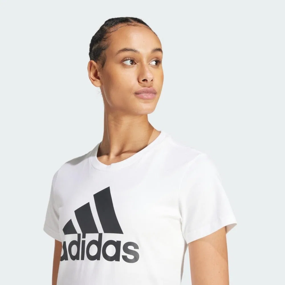 Футболка женская adidas, цвет White/Black — фото 3