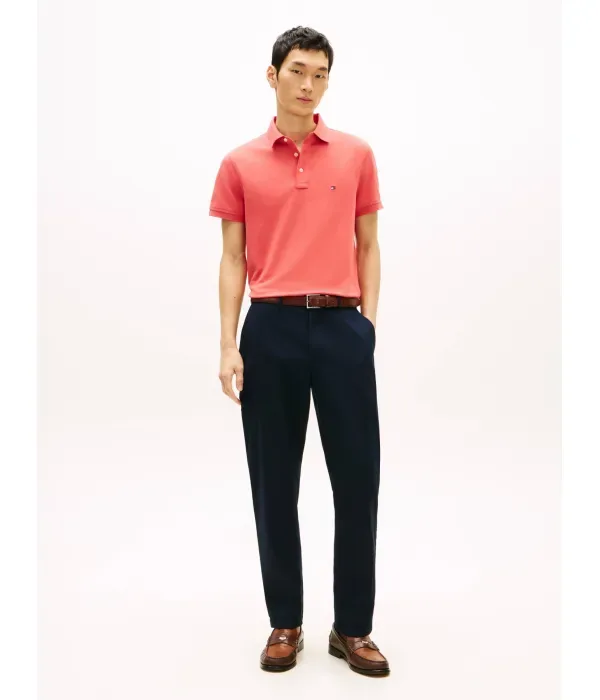 Поло 1985 slim fit Tommy Hilfiger, коралловый — фото 2