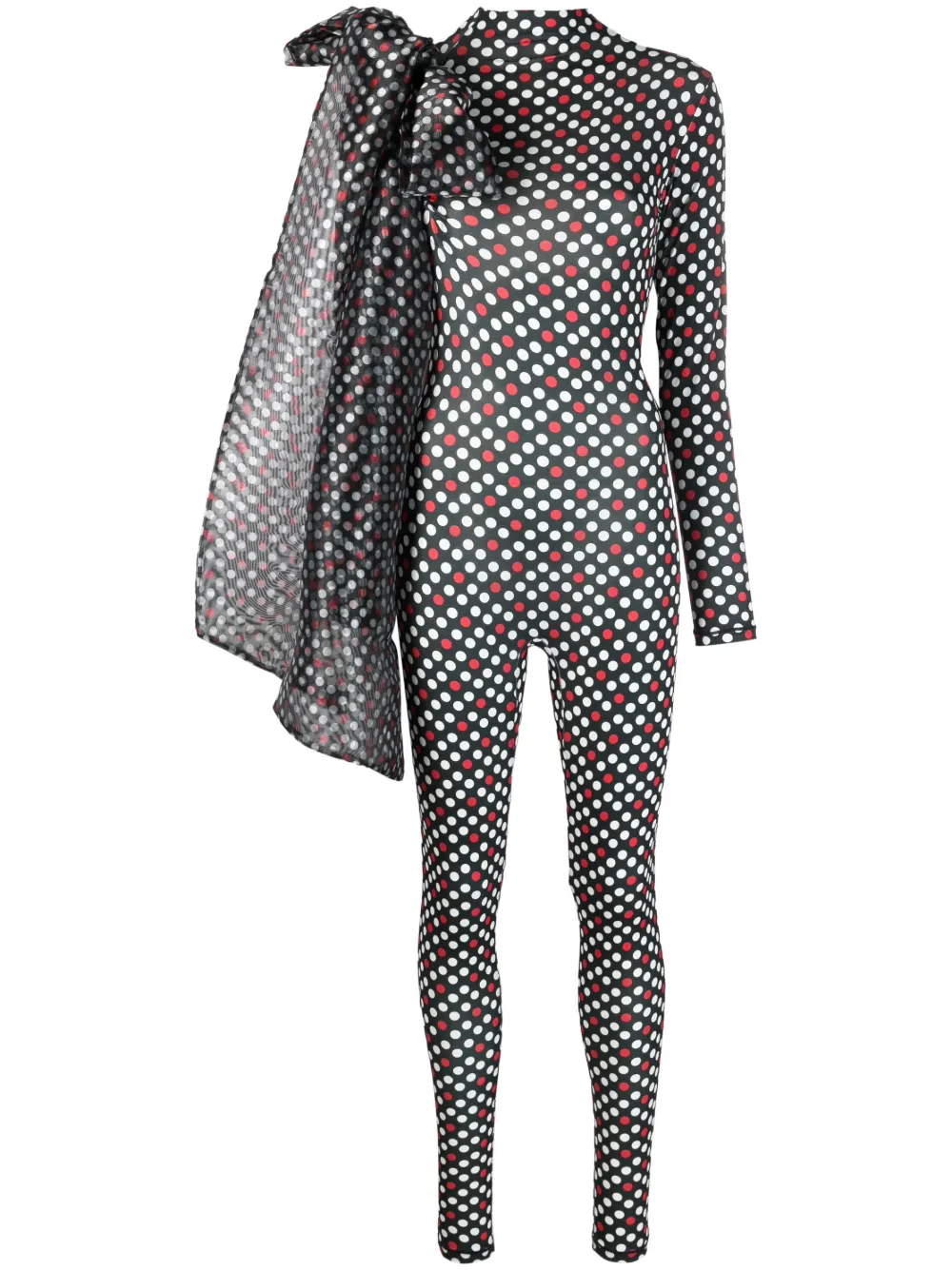 

Комбинезон в горох Atu Body Couture, черный