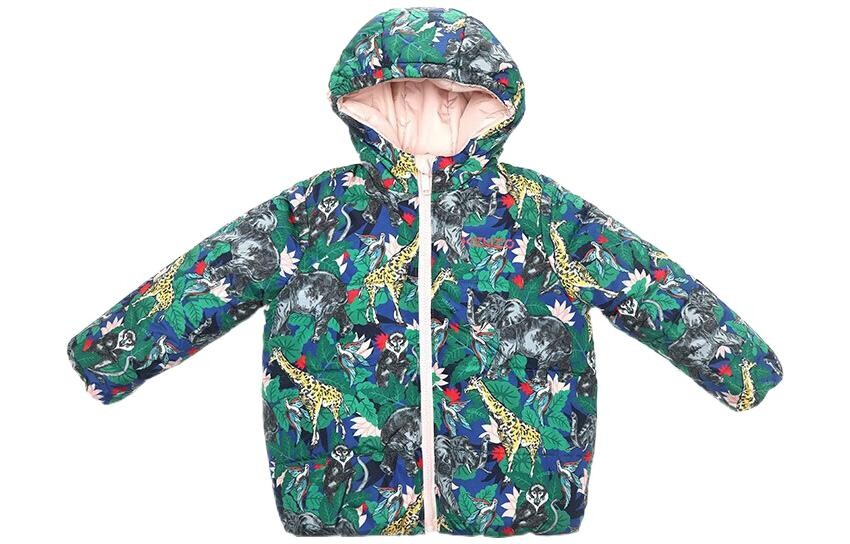 

Куртка детская Kenzo с принтом, зеленый