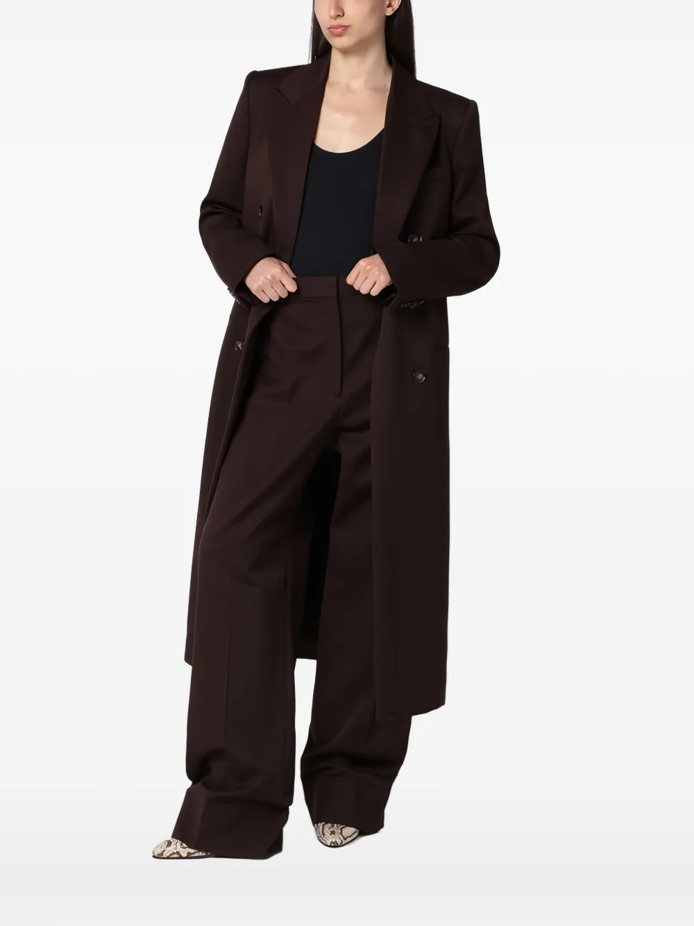 

Двубортное пальто STELLA MCCARTNEY, коричневый
