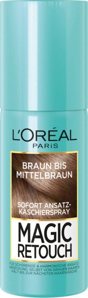 

L'Oréal Professionnel, Magic Retouch Medium Brown, спрей для покрытия корней корней, средне-коричневый, 75 мл
