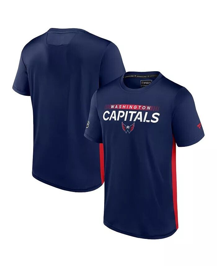

Мужская темно-синяя, красная футболка Washington Capitals Authentic Pro Rink Tech Fanatics